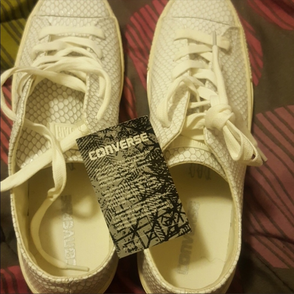 NWT White converse